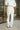 Teagan Cream Ribbed Knit Pants - Back view 