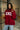 Senior 27' Burgundy Reversible Mock Neck Sweatshirt - Posed front view