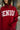 Senior 27' Burgundy Reversible Mock Neck Sweatshirt - Close up front view 