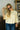 Misha Yellow Striped Sleeve Sweater - frontal view
