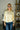 Misha Yellow Striped Sleeve Sweater - front 