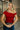 Auden Red Asymmetric Off-The-Shoulder Top - Posed Close up front