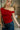 Auden Red Asymmetric Off-The-Shoulder Top - View of strap