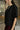 Nola Black Sheer Top - Close up side and front