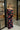 Elowen Black & Red Mesh Floral Maxi Dress - Full body front