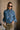 Landry High Collar Denim Jacket -  front view