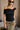 Auden Black Asymmetric Off-The-Shoulder Top - front view 