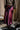 Anya Burgundy Satin Midi Skirt -back view 