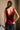 Ellie Red Satin & Lace Tank Top - back view