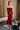 Zoe Burgundy Sequin Midi Skirt - full body view