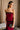 Zoe Burgundy Sequin Strapless Top - front view