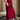 Zoe Burgundy Sequin Midi Skirt - frontal side view
