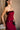 Zoe Burgundy Sequin Strapless Top - frontal side view