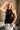 Nova Brown Sequin Halter Tank - upper body front view