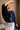 Clea Navy Satin Poncho Top - front view