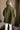 Peace Olive Mock Neck Sweatshirt - back