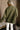 Peace Olive Mock Neck Sweatshirt - back view