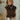 Audrey Brown Mock Neck Top - front view