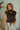 Audrey Brown Mock Neck Top - front view