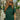Lauren Green Knit Mock Neck Top - front view