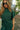 Lauren Green Knit Mock Neck Top - close front view