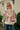 Mandie Beige Floral Mock Neck Sweater - front view