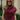 Audrey Burgundy Mock Neck Top - Close up front