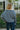 Marlee Navy & Grey Striped Sweater - back view