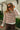 Chelsie Brown & White Striped Pullover - front view
