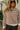 Chelsie Brown & White Striped Pullover - close up view