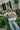 Melanie Green & Brown Striped Cardigan - posed front view 