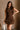 Scarlett Brown Tulle Trim Mini Dress- top front view
