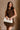 Scarlett Brown Tulle Trim Mini Dress- front view