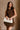 Scarlett Brown Tulle Trim Mini Dress- front view