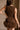 Scarlett Brown Tulle Trim Mini Dress- close up top back view
