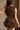 Scarlett Brown Tulle Trim Mini Dress- close up top back view