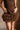 Scarlett Brown Tulle Trim Mini Dress- close up details view