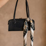 Nessa Navy Crocodile Purse - front view