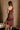 Layla Brown One-Shoulder Midi Dress- close up back view