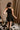 Emily Black Belt Flare Mini Dress- full body back view
