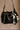 Harlow Leopard Print Satin Scarf - shown tied to purse