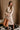 Solene Beige Knit Long Sleeve Midi Dress - full body front view with belt