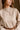 Solene Beige Knit Long Sleeve Midi Dress - close up upper front