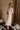 Solene Beige Knit Long Sleeve Midi Dress - frontal side view