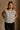 Brynn White & Black Stripe Button-Up Vest- front top view