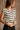 Brynn White & Black Stripe Button-Up Vest- frontal side view