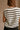 Brynn White & Black Stripe Button-Up Vest- close up back view