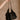 Willow Black Faux Leather Drawstring Purse - front view