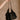 Willow Black Faux Leather Drawstring Purse - front view