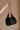 Willow Black Faux Leather Drawstring Purse - front view